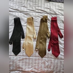 Lot of 4 Vintage Metropolitan View Silk Ties